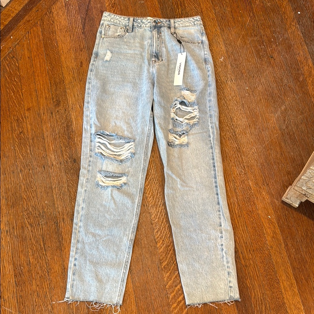 Distressed Light Blue Vigoss Jeans Size 27